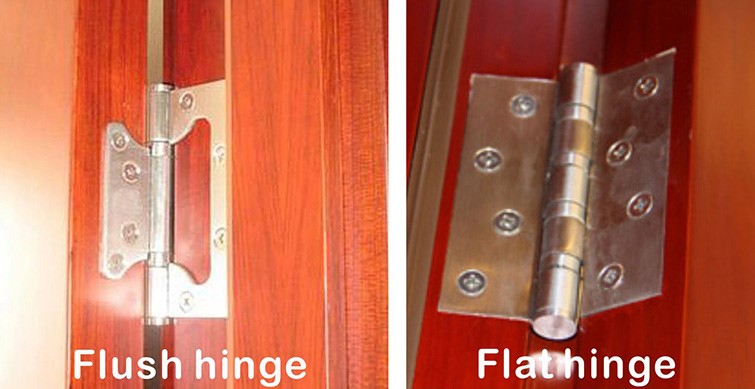 flush hinge and flat hinge 플러시 힌지와 플랫 힌지
