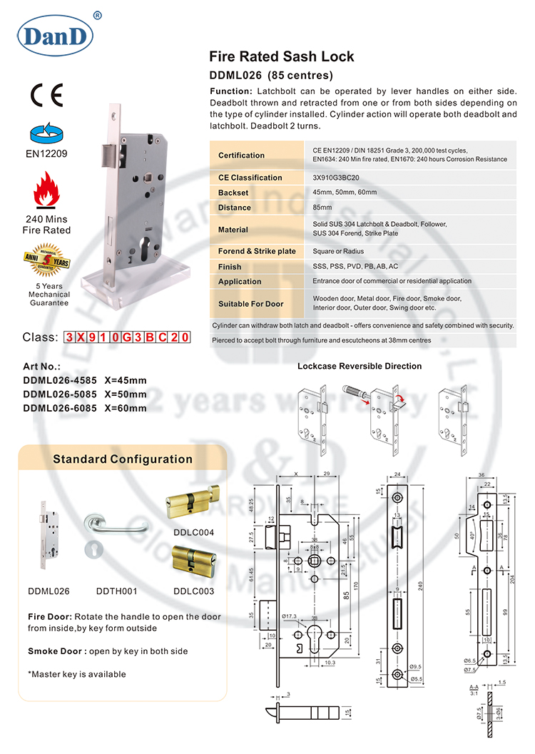 Front Door LockD and D Hardware 전면 도어 잠금 장치D 및 D 하드웨어