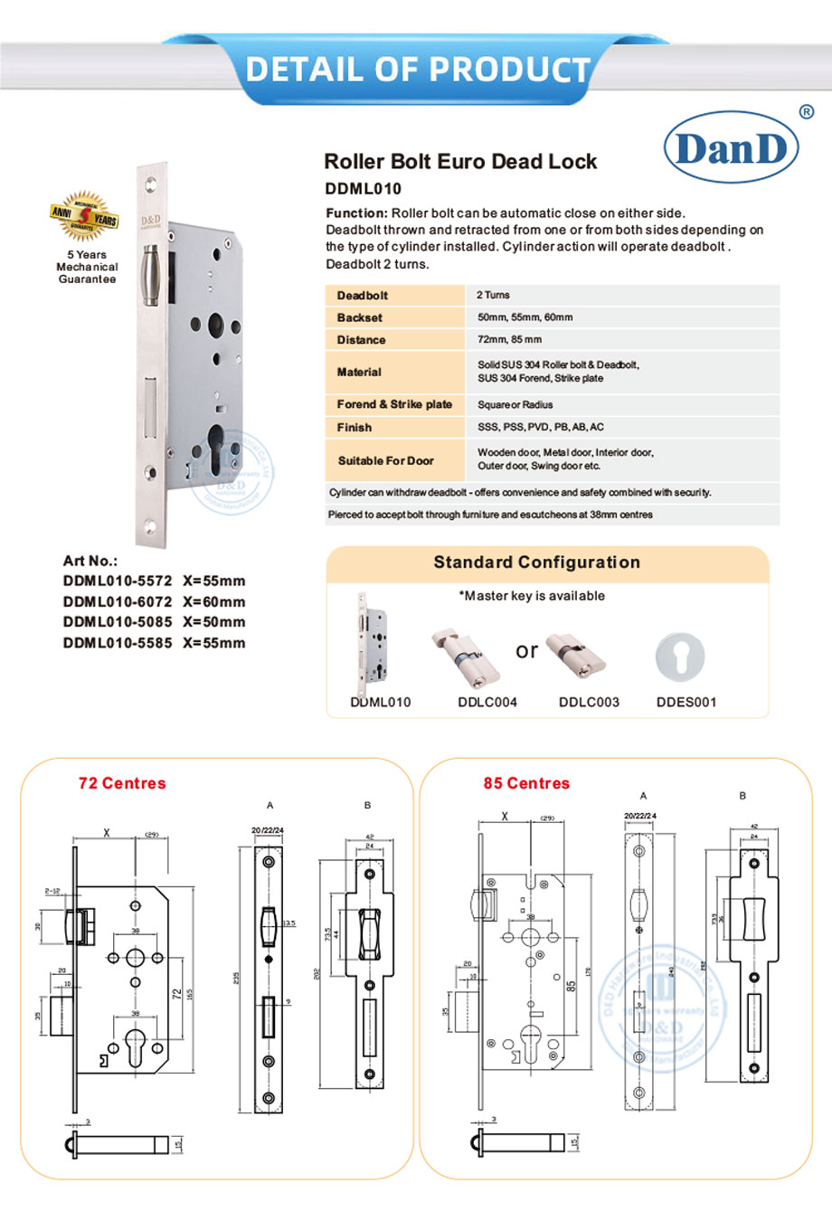 Roller Bolt Dead Lock 롤러 볼트 데드락