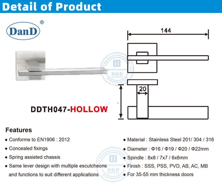 Silver External Door Handles 실버 외부 도어 핸들