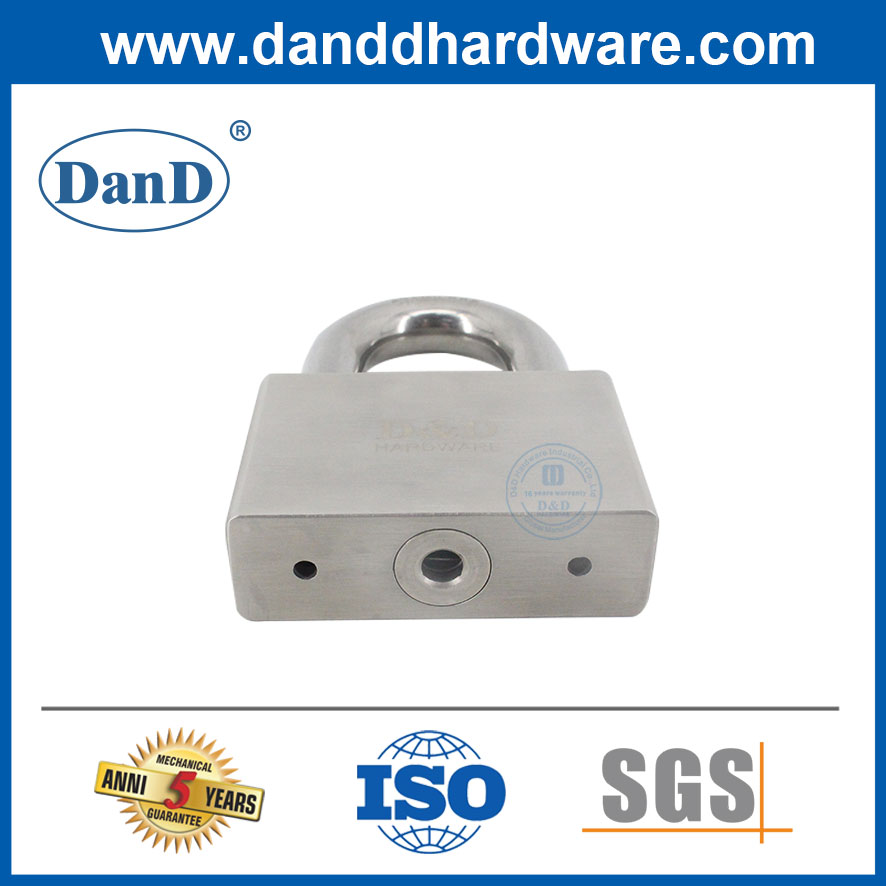 70mm 스테인레스 스틸 안전 보안 맞춤형 로고 직사각형 방수 자물쇠-DDPL001