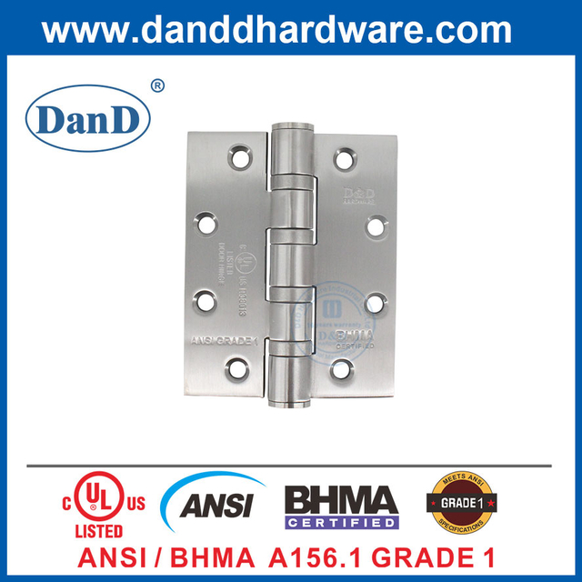 ANSI BHMA 등급 1 헤비 듀티 스테인레스 스틸 방화 도어 경첩 -DDSS001-ANSI-1-5X4X4.8