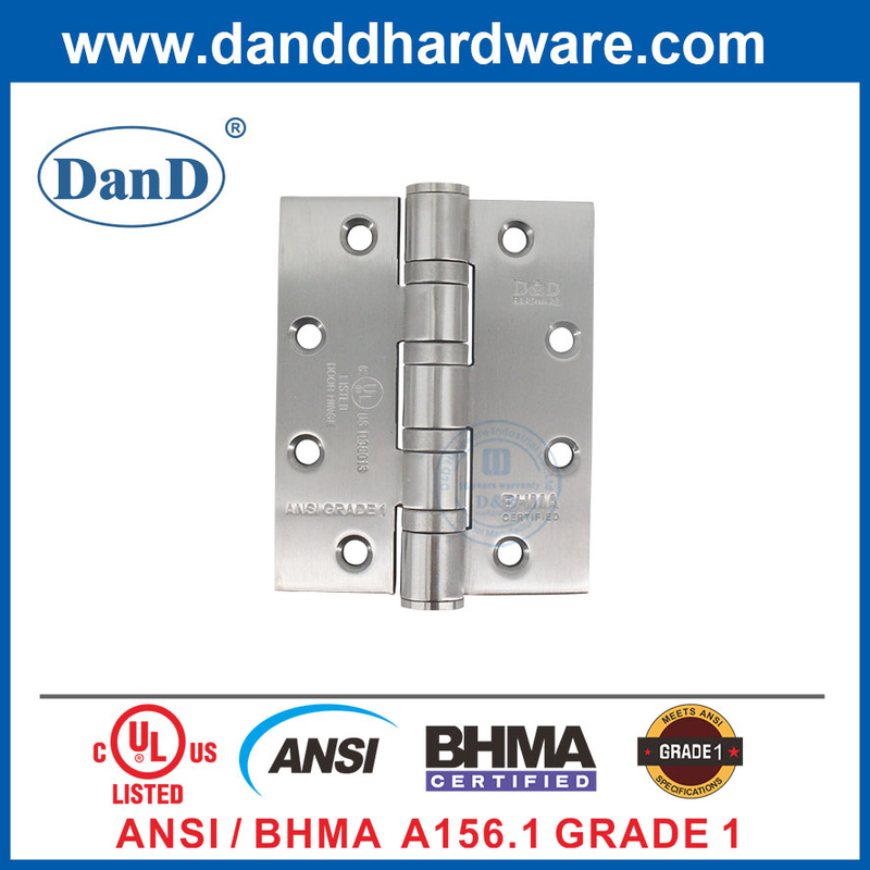 ANSI BHMA 등급 1 헤비 듀티 스테인레스 스틸 방화 도어 경첩 -DDSS001-ANSI-1-5X4X4.8