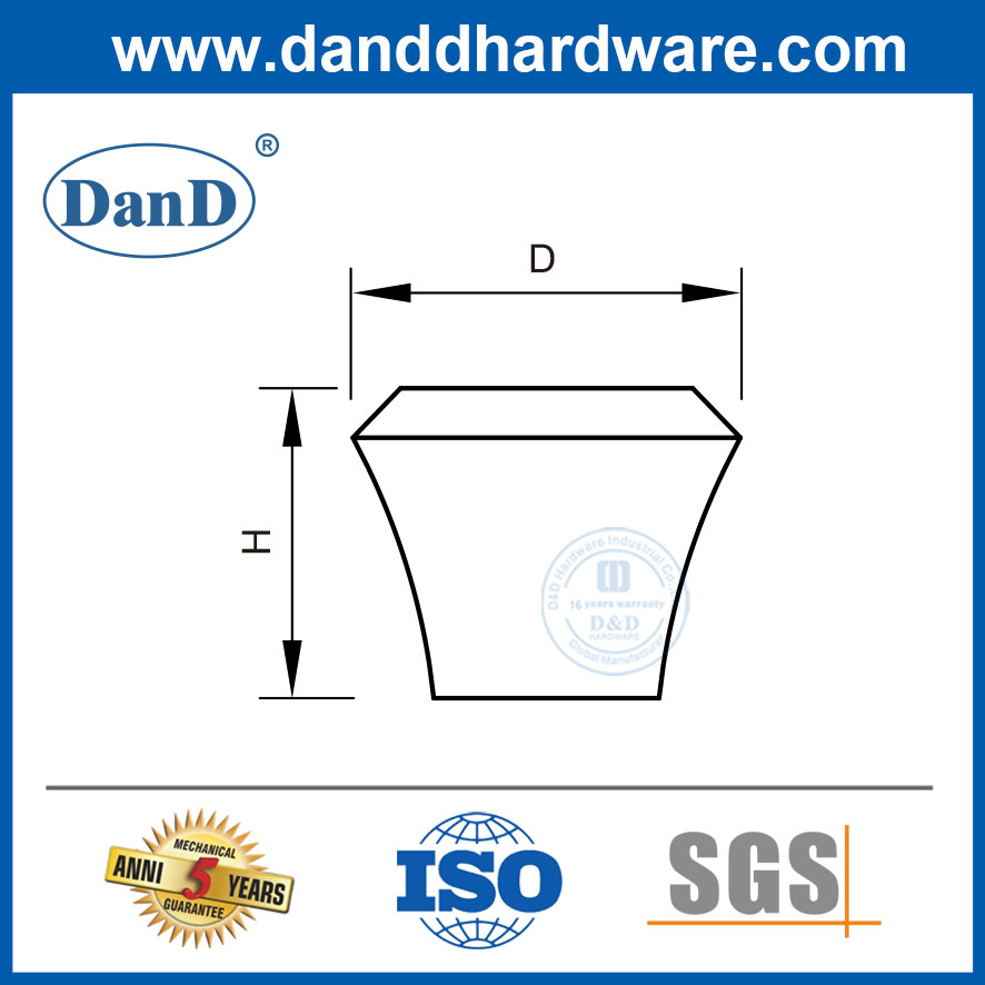 황동 현대 드레서 손잡이 스테인레스 스틸 주방 캐비닛 Knobs-DDFH064