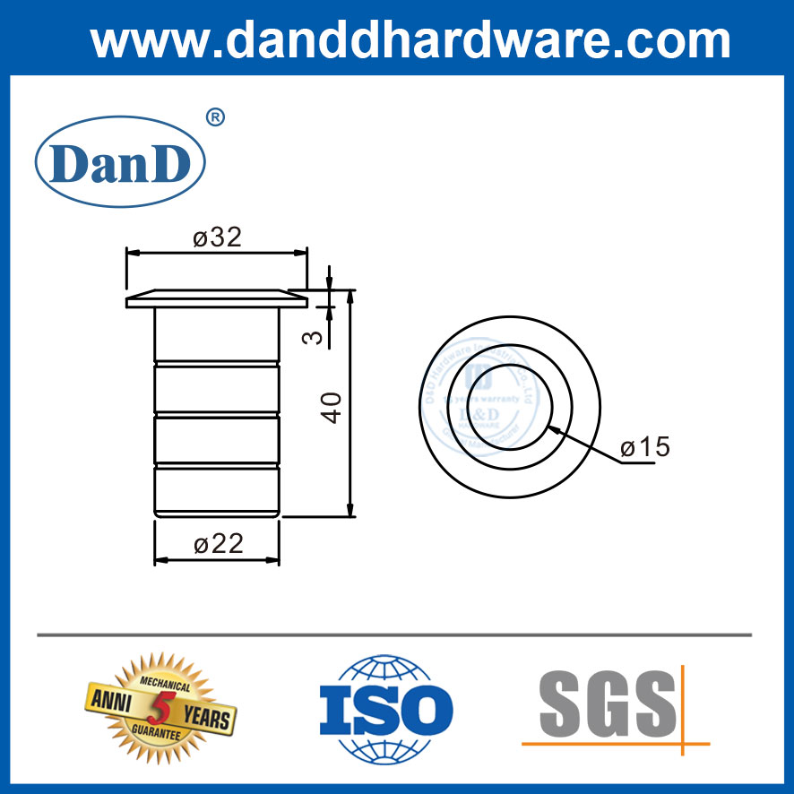 유럽 ​​시장을 위한 새틴 스테인레스 스틸 방진 공격 -DDDP006