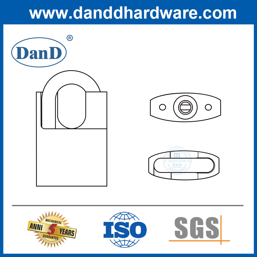스테인레스 스틸 60mm 다른 크기 저장 장치용 안전 최고의 자물쇠-DDPL006