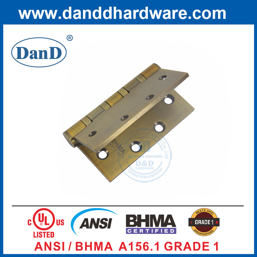 ANSI 등급 1 헤비 듀티 앤티크 청동 스테인레스 스틸 BHMA 도어 Hinge-DDSS001-ANSI-1-4.5x4.5x4.6