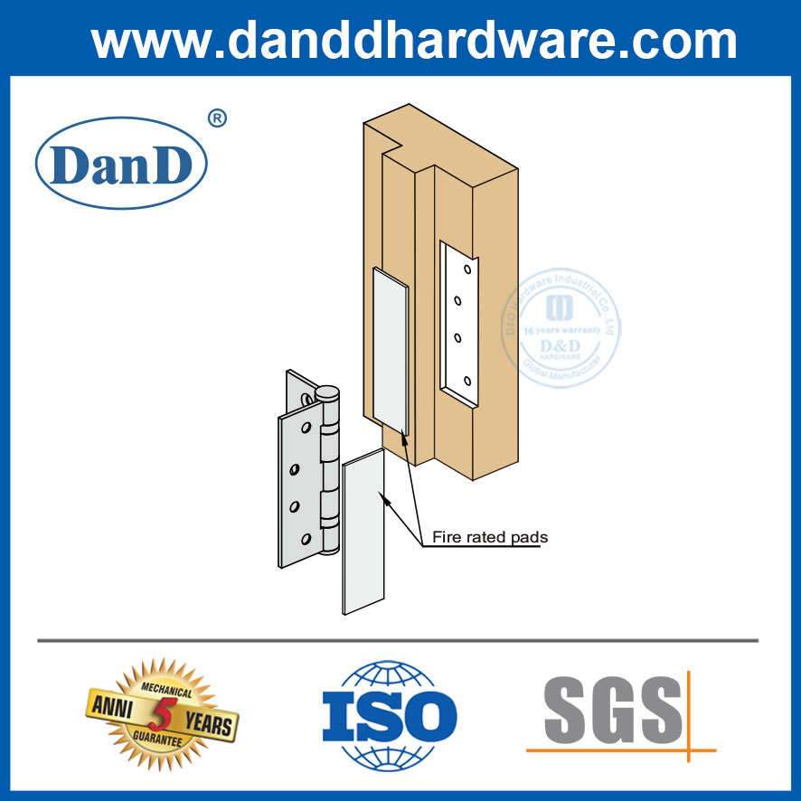 힌지 보호 키트 Hinge-DDIG001용 내화성 팽창성 개스킷 팽창성 패드