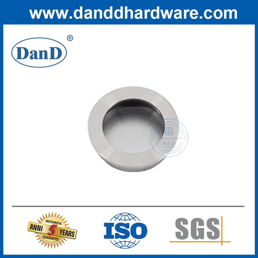 현대식 스테인레스 스틸 라운드 플러시 도어 풀 -DDFH011-B