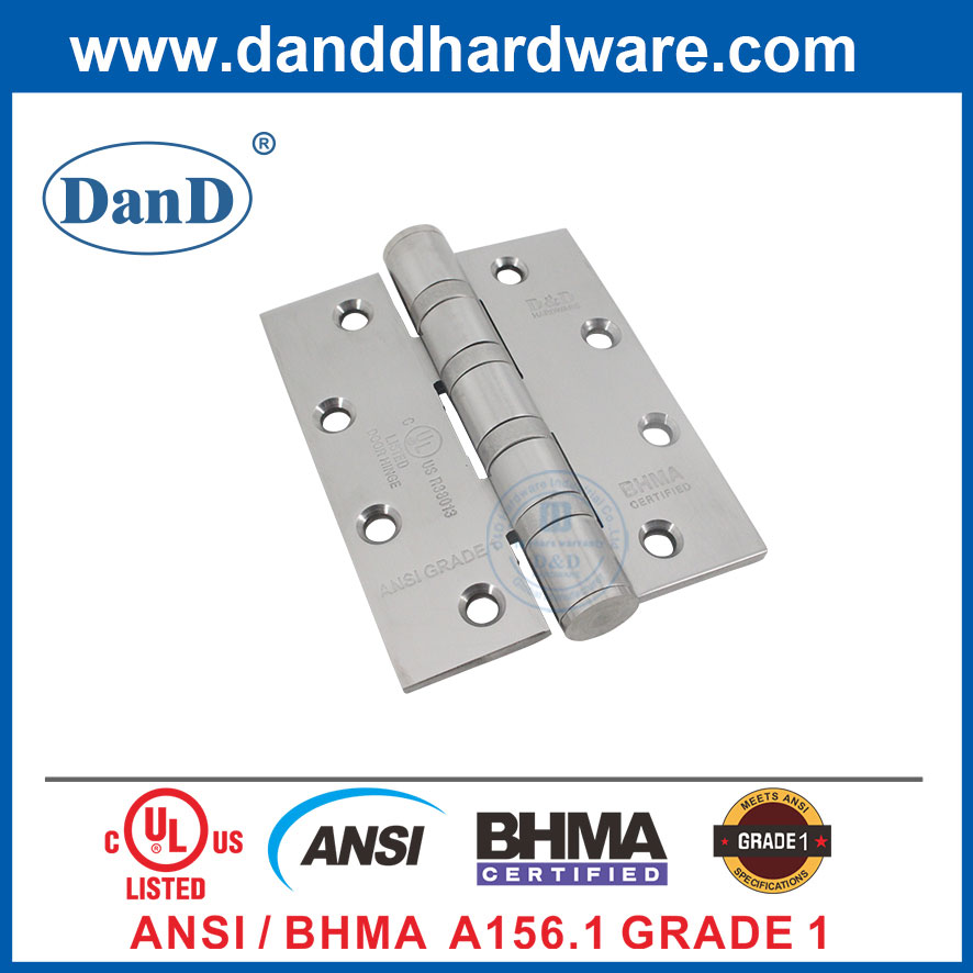 ANSI BHMA 등급 1 헤비 듀티 스테인레스 스틸 방화 도어 경첩 -DDSS001-ANSI-1-5X4X4.8