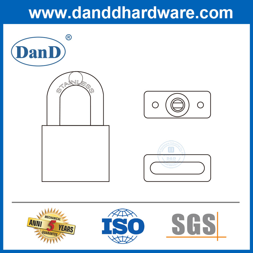 30mm 높은 안전 스테인레스 스틸 걸쇠 잠금 장치 태그아웃 Padlock-DDPL001
