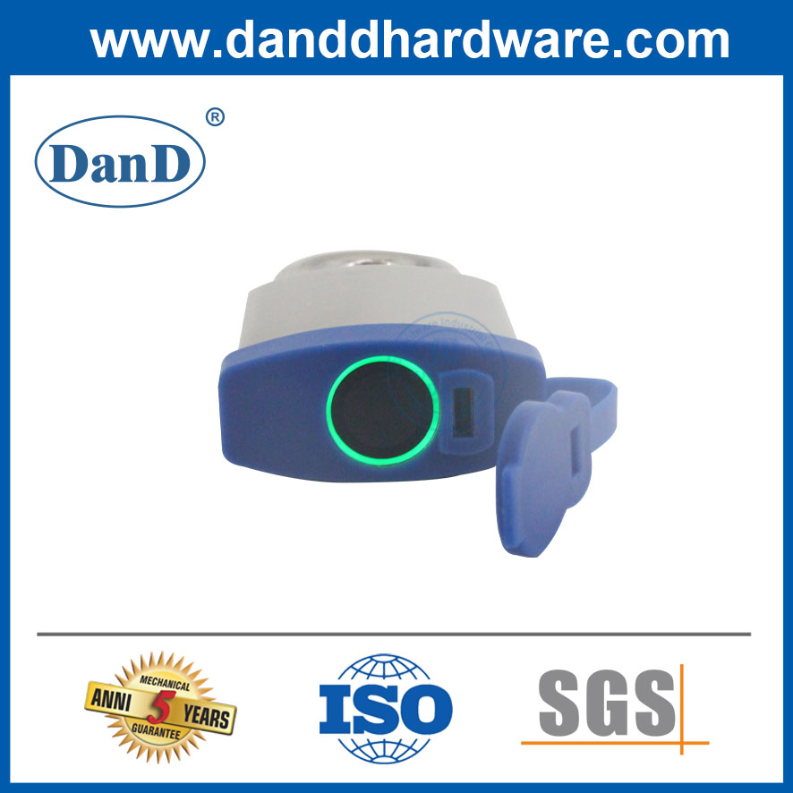50mm 스마트 패드 잠금 장치 생체 인식 지문 인식 잠금 장치 깨지지 않는 Padlock-DDPL012