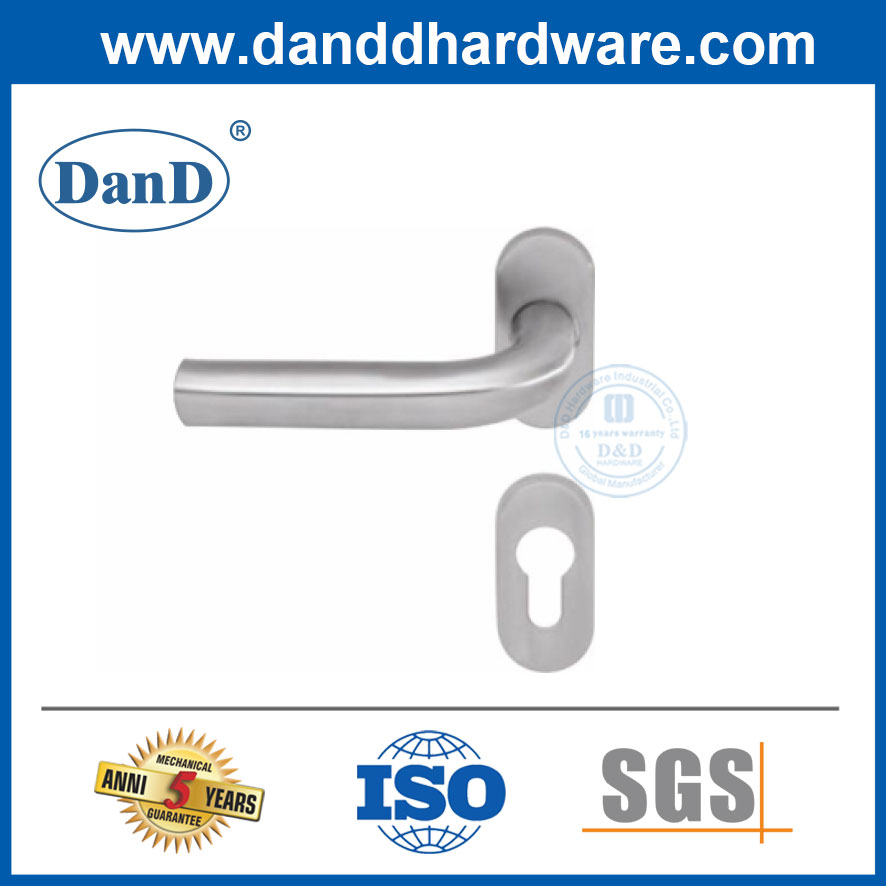 좁은 Frame-DDNH002를 위한 Morden 단순한 디자인 스테인리스 침실 문 손잡이