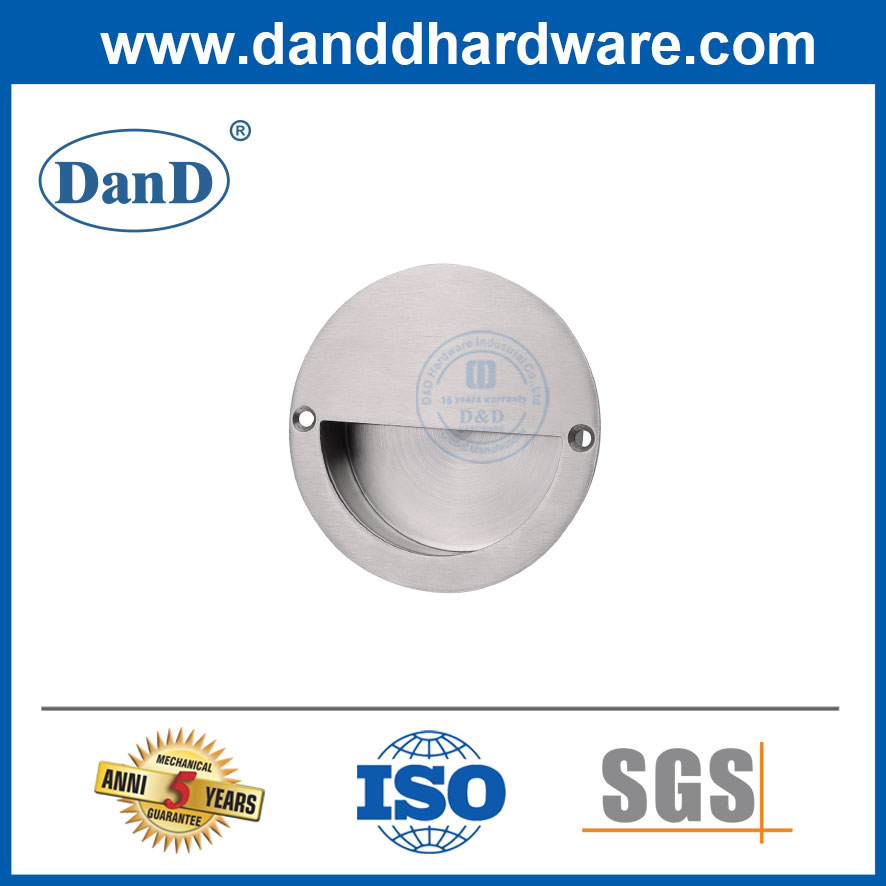 스테인레스 스틸 가구 라운드 미닫이 문 플러시 풀 -DDFH011