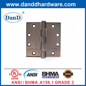 BHMA 2등급 골동품 구리 상업용 현관문 SS Hinge-DDSS001-ANSI-2-4.5x4.5x3.4