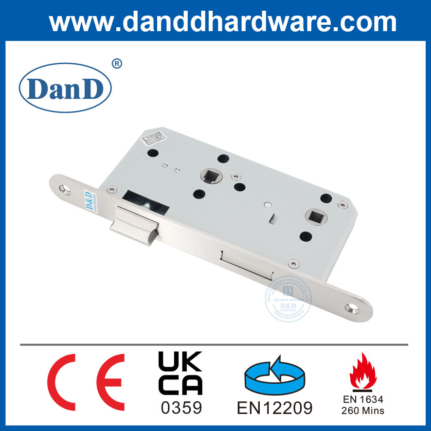 CE 인증 내화성이 있는 자물쇠 Bathroom-DDML012R-5578를 위한 스테인리스 장붓 구멍 자물쇠