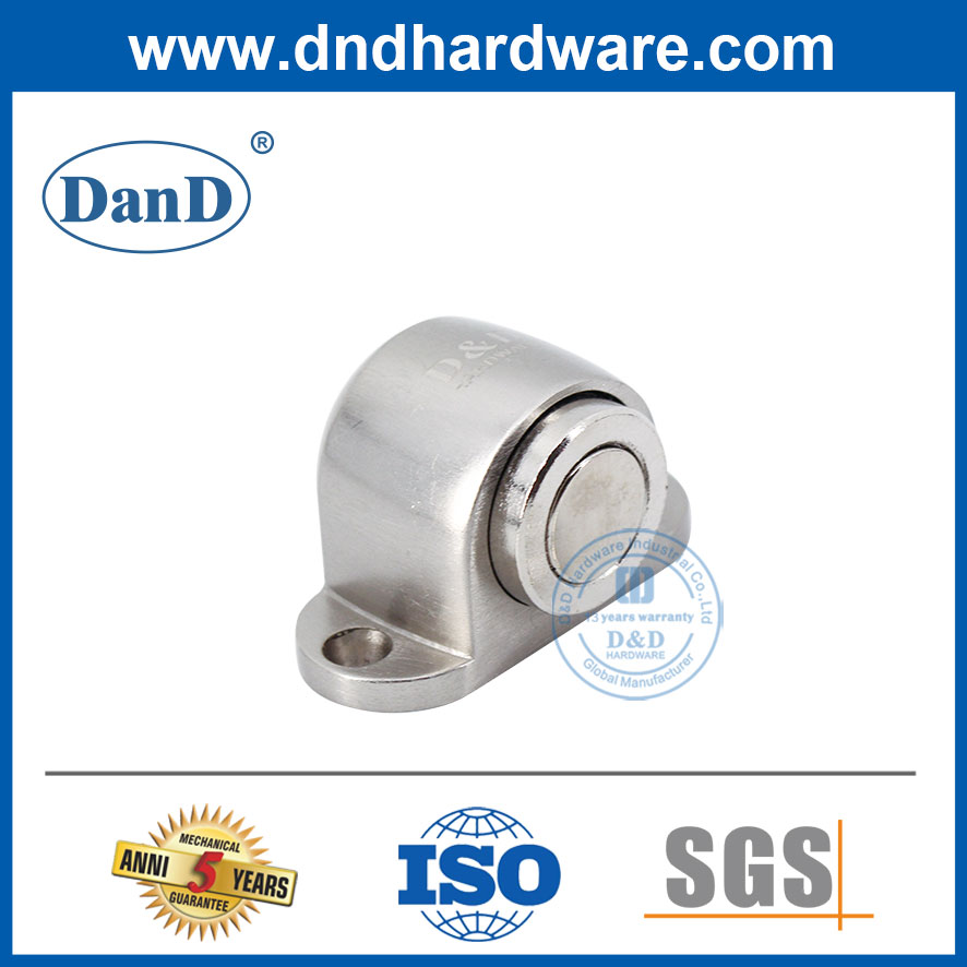 나무로 되는 Door-DDDS031를 위한 현대 실내 문 정지 아연 합금 Magentic 지면 마개