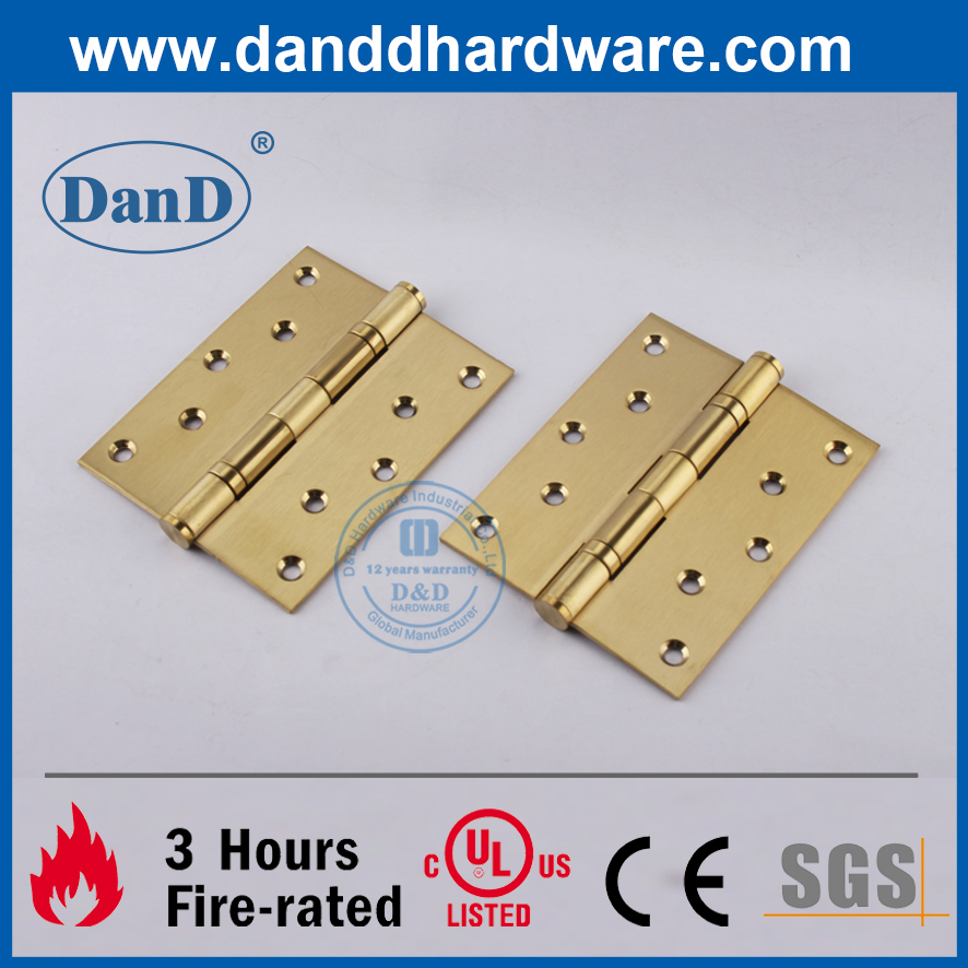 SUS304 황금 문 가구 장붓 구멍 화재 야외 Hinge-DDSS011B-5X4X3