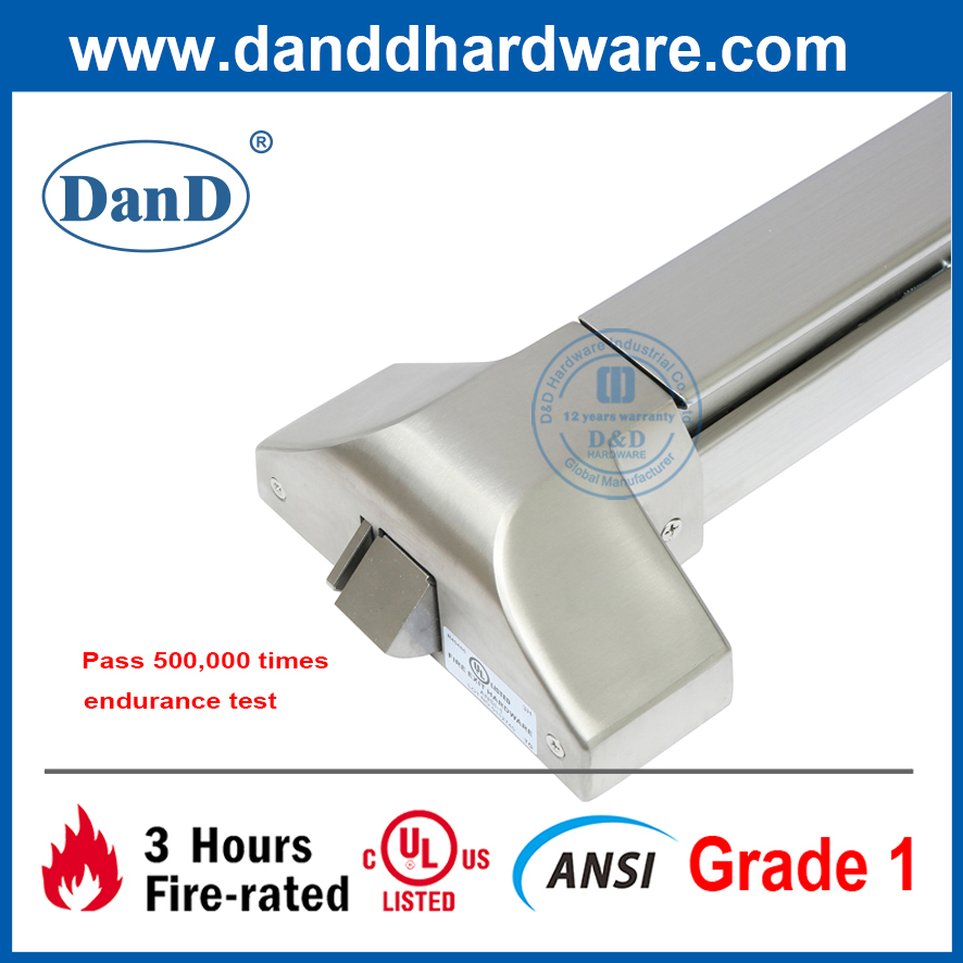 UL 등록 ANSI 강철 화재 등급 림 출구 장치-DDPD023