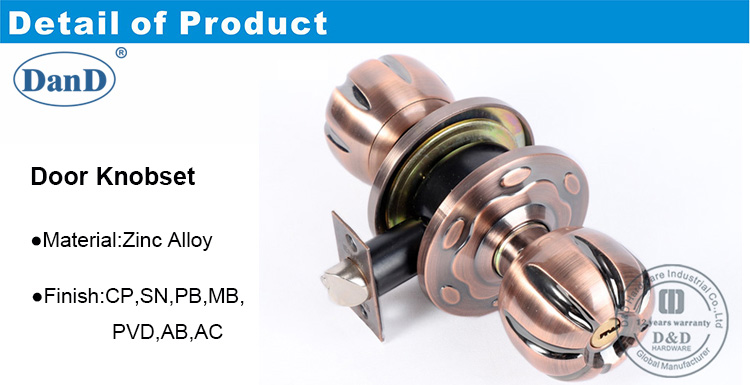 입구 관형 잠금 장치-DDLK064-D 및 D 하드웨어