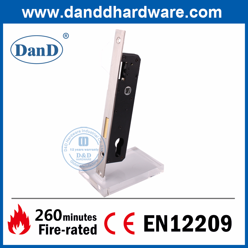 SS304 검정색 좁은 스타일 데드볼트 창고 Lock-DDML023-2585