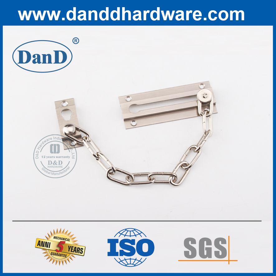 Security-DDG005용 니켈 도금 정문 체인 잠금 황동 체인