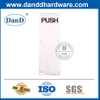 Push-DDSP005용 고품질 스테인레스 스틸 사인 플레이트