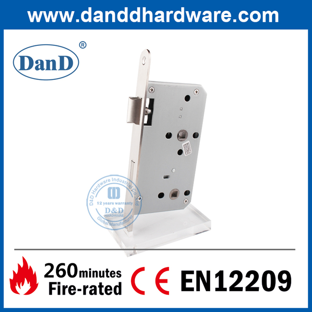 욕실 Door-DDML012-6078용 CE 화재 등급 라운드 Forend 장붓구멍 자물쇠