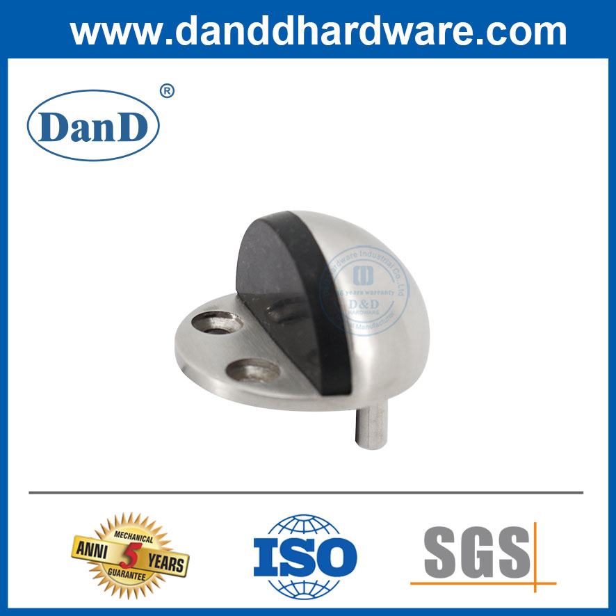 미국 시장용 하프 문 도어 스톱 스테인레스 스틸 도어 바닥 스토퍼-DDDS046