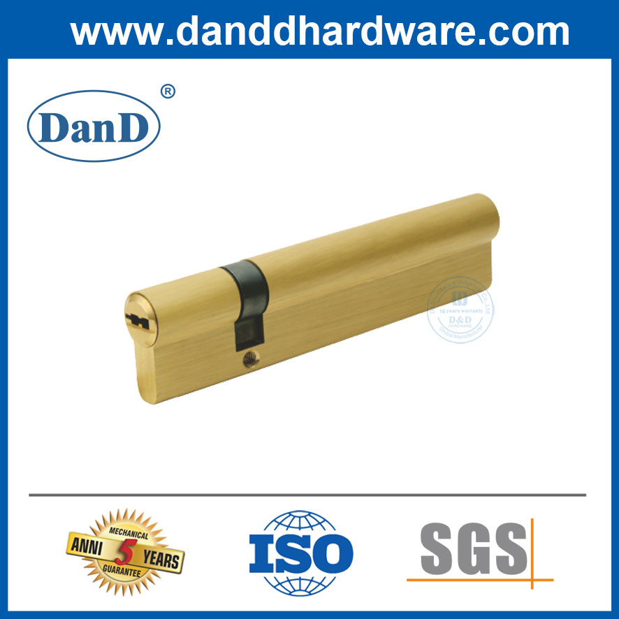 황동 오프셋 이중 실린더 컴퓨터 키 이중 개방형 도어 잠금 실린더-DDLC012