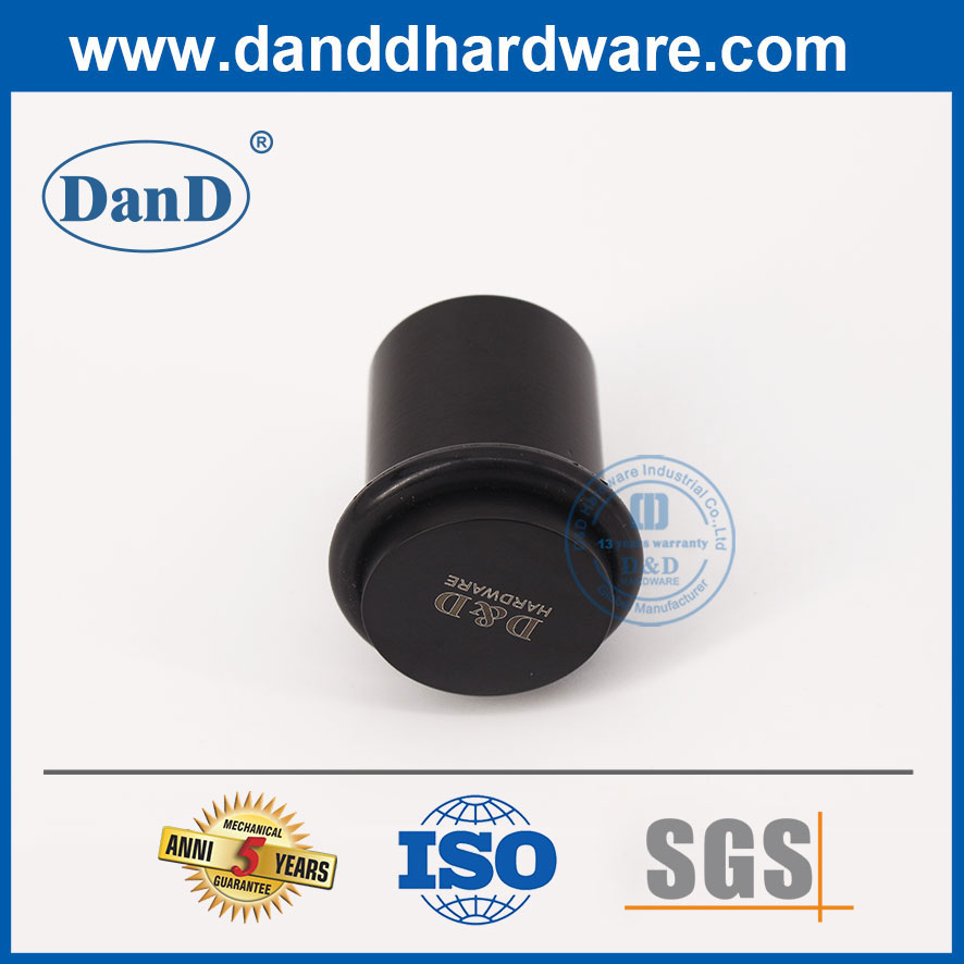 보안 스테인레스 스틸 호텔 도어 스토퍼 매트 Black-DDDS011