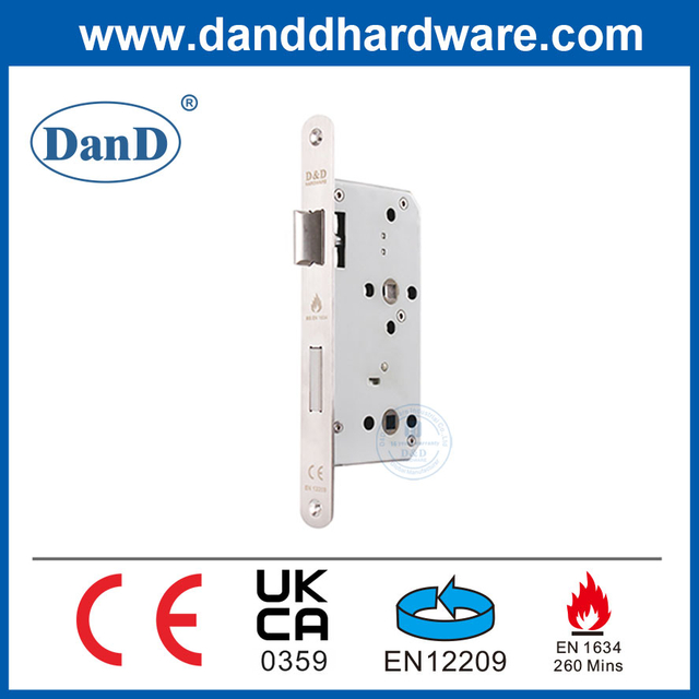 CE 인증 내화성이 있는 자물쇠 Bathroom-DDML012R-5578를 위한 스테인리스 장붓 구멍 자물쇠