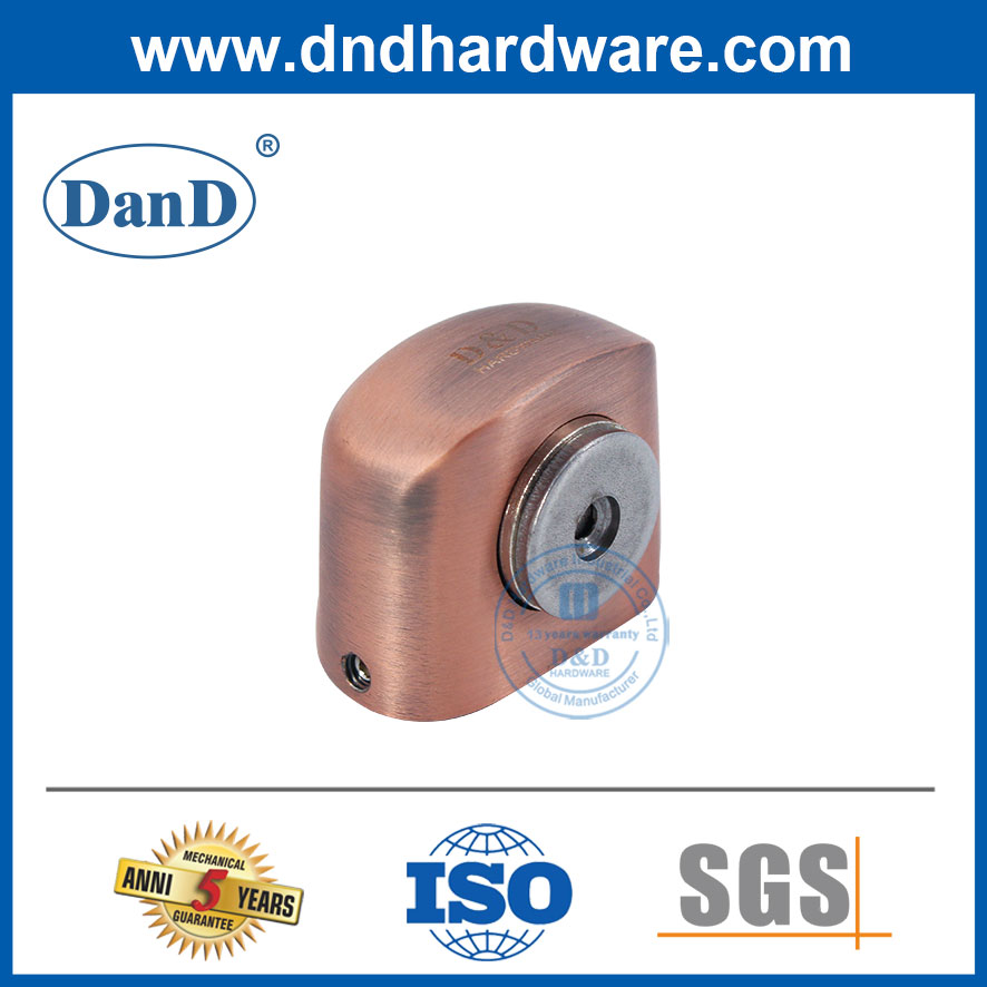 House-DDDS032를 위한 안전 Magentic 문 마개 아연 합금 고대 구리 지면 정지