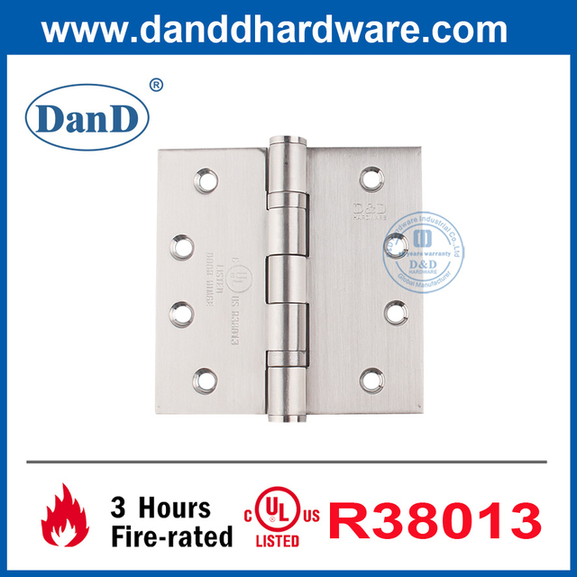UL 인증 외부 도어 경첩 화재 등급 스테인레스 스틸 Hinge-DDSS001-FR-4X4X3