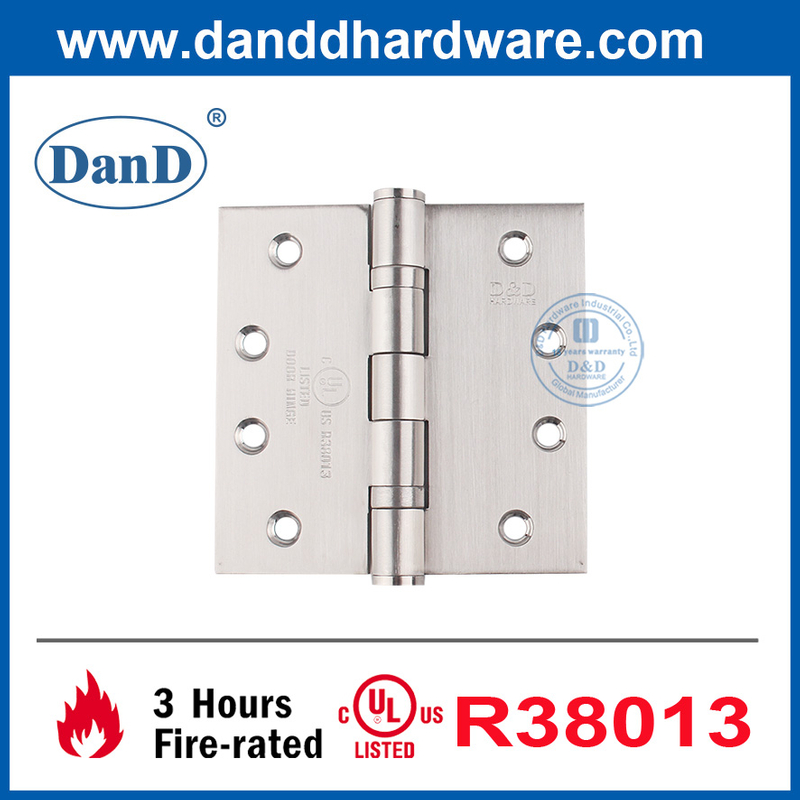 UL 인증 외부 도어 경첩 화재 등급 스테인레스 스틸 Hinge-DDSS001-FR-4X4X3
