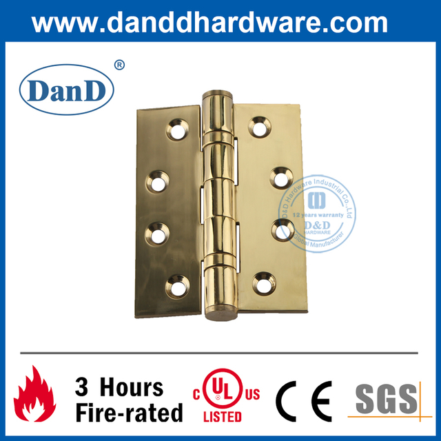 최고의 SUS304 광택 황동 장붓 구멍 장식 문 Hinge-DDSS001-4X3X3