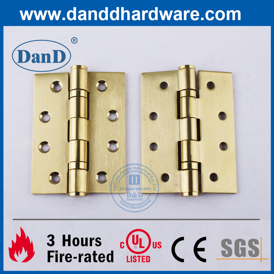 스테인레스 스틸 201 골드 마감 방화문 힌지-DDSS001-4X3X3