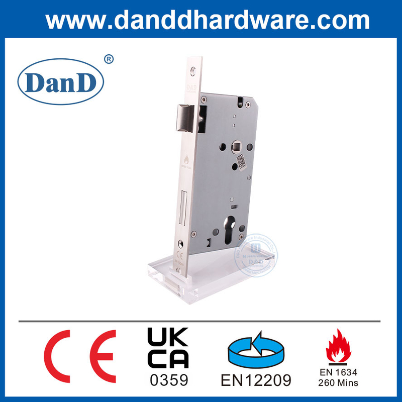 유럽 ​​시장 CE 스테인레스 스틸 화재 정격 현관문 보안 잠금 장치 Door-DDML009-6072