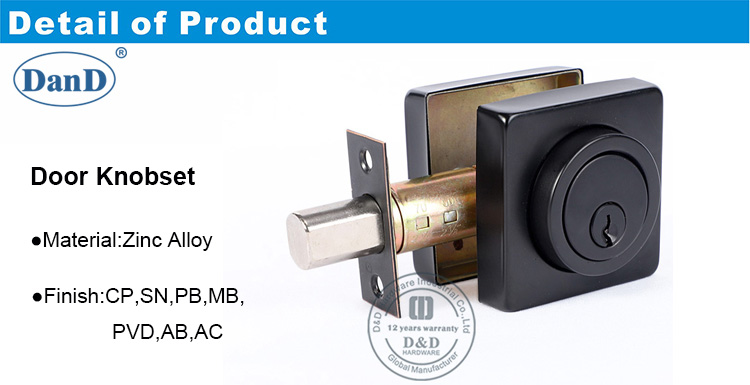 Deadbolt Lockset-DDLK020-D 및 D 하드웨어