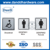 스테인레스 스틸 남녀공용 화장실 사인 플레이트-DDSP003
