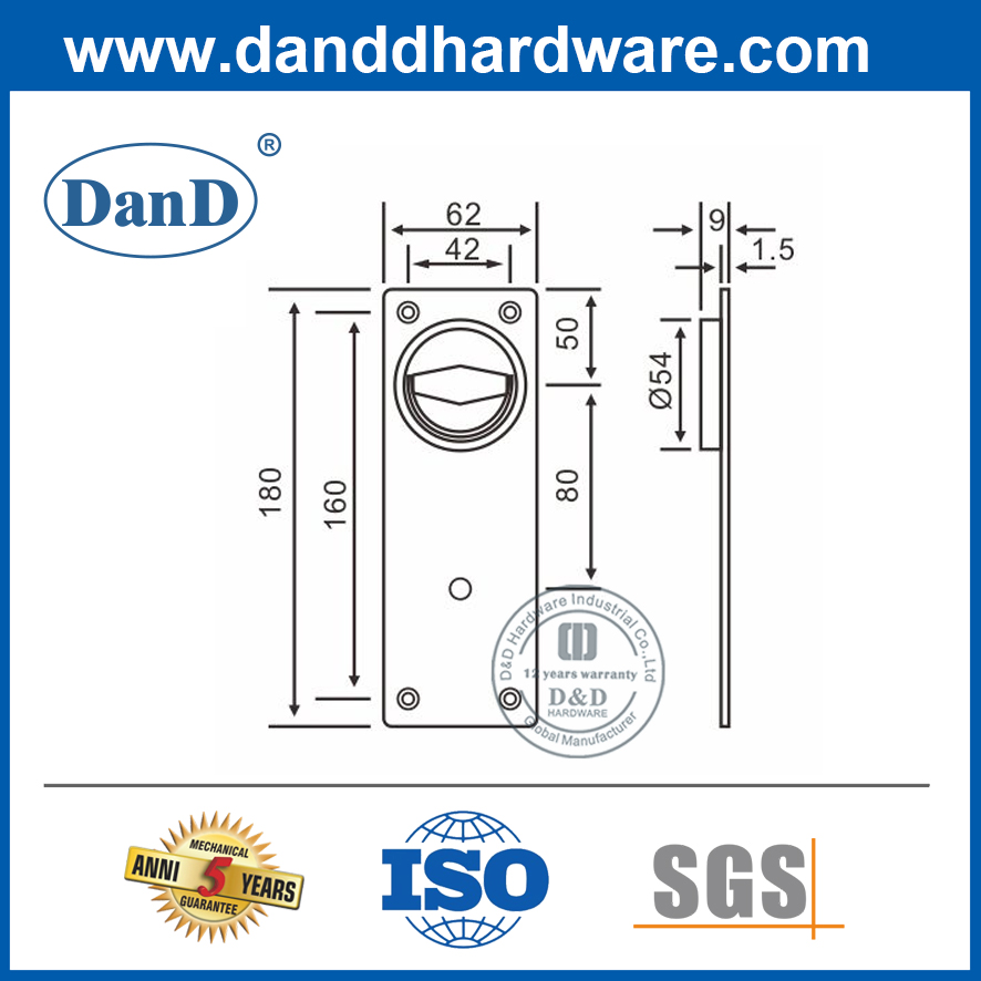 Plate-DDFH015가 있는 스테인레스 스틸 링 플러시 풀