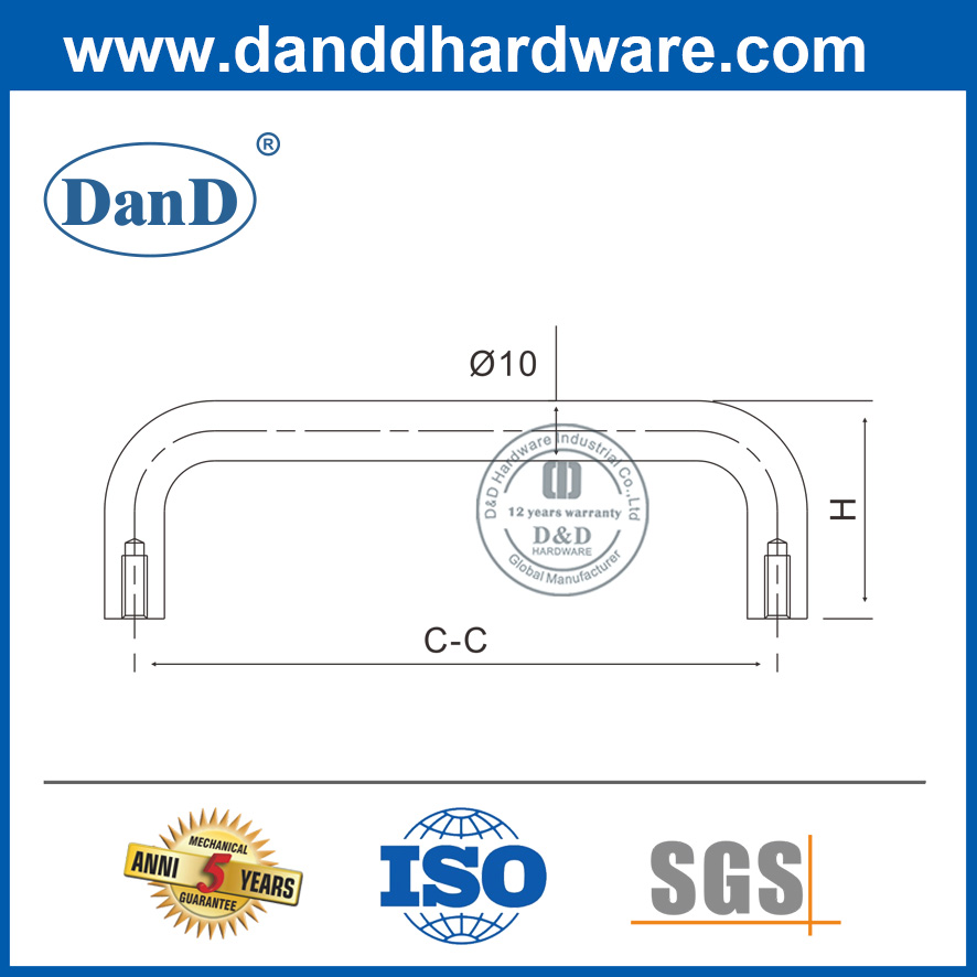 중국 공장 스테인레스 스틸 캐비닛 핸들 -DDFH003