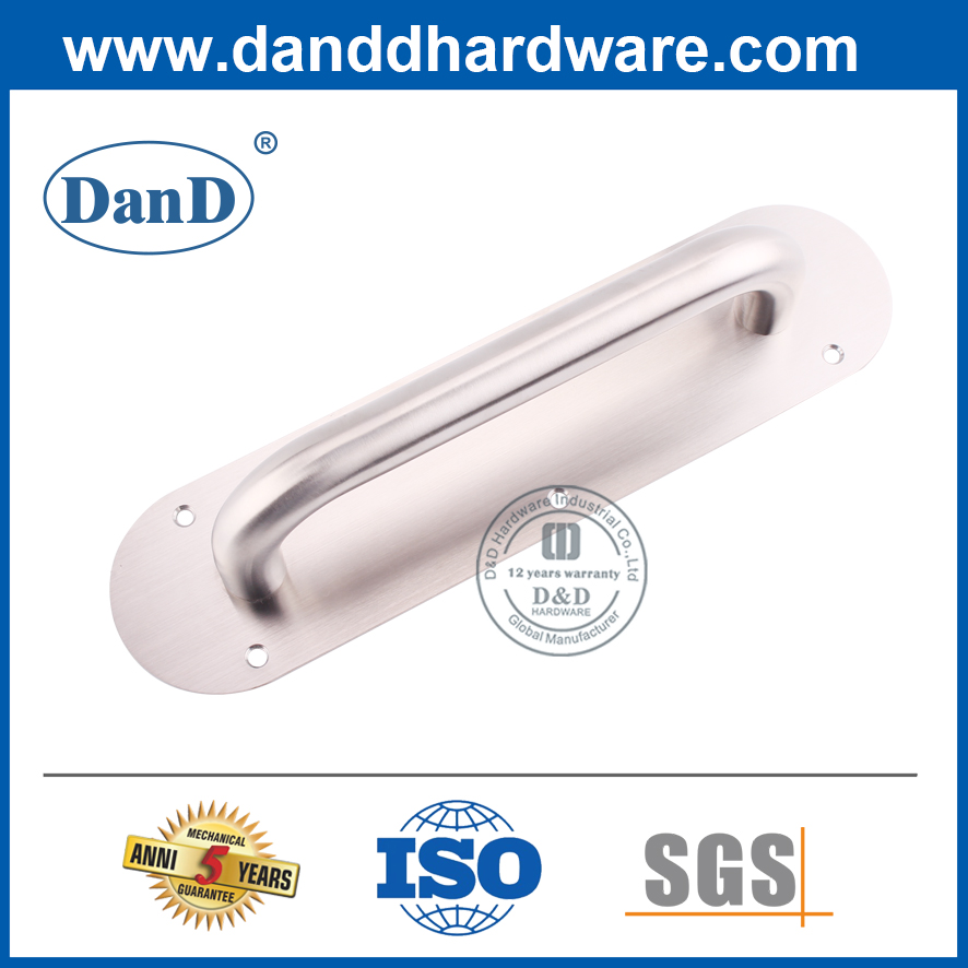 타원형 스테인레스 스틸 백플레이트 당김 핸들-DDPH022