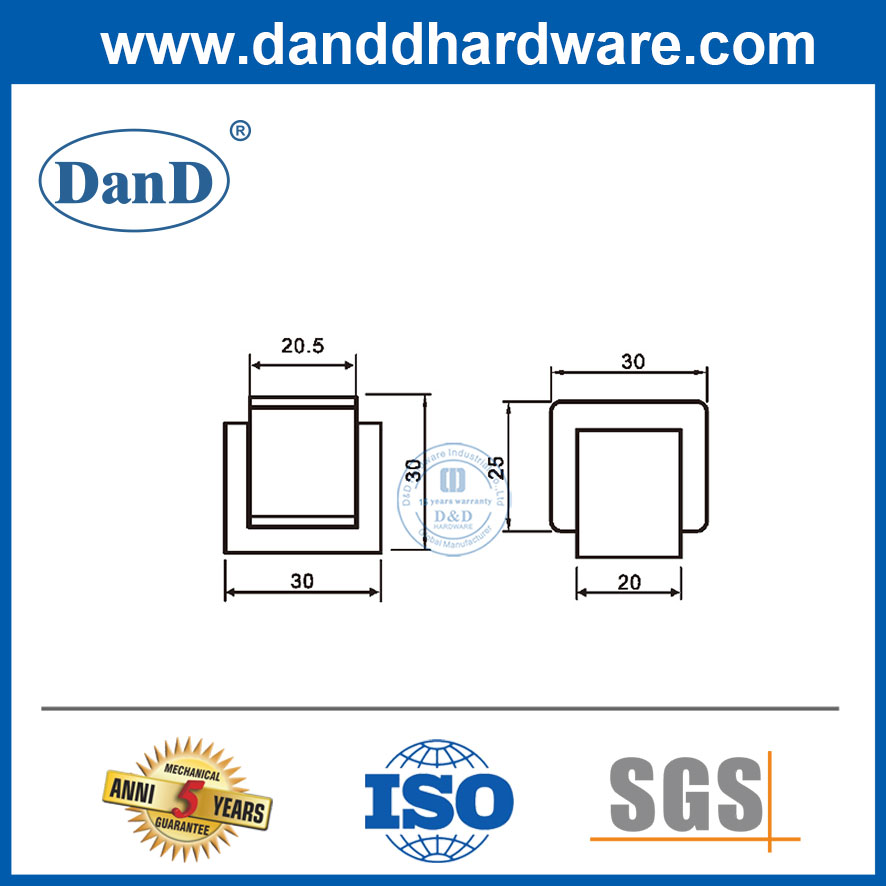 House-DDDS051를 위한 작은 아연 합금 정문 정지 스테인리스 옥외 문 마개