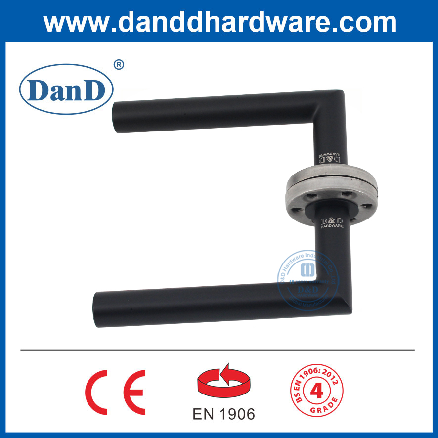 금속 문과 목제 Door-DDTH003을 위해 EN1906 등급 4 스테인레스 강 문 손잡이 검정색