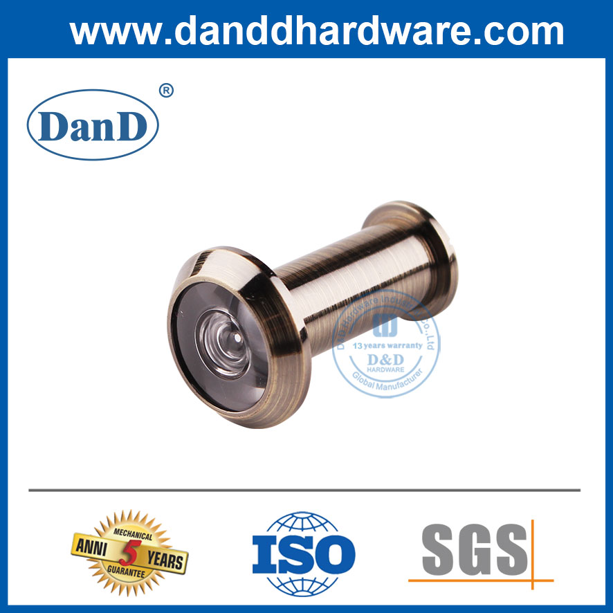 커버가 없는 앤티크 황동 180도 상업용 도어 뷰어-DDDV002