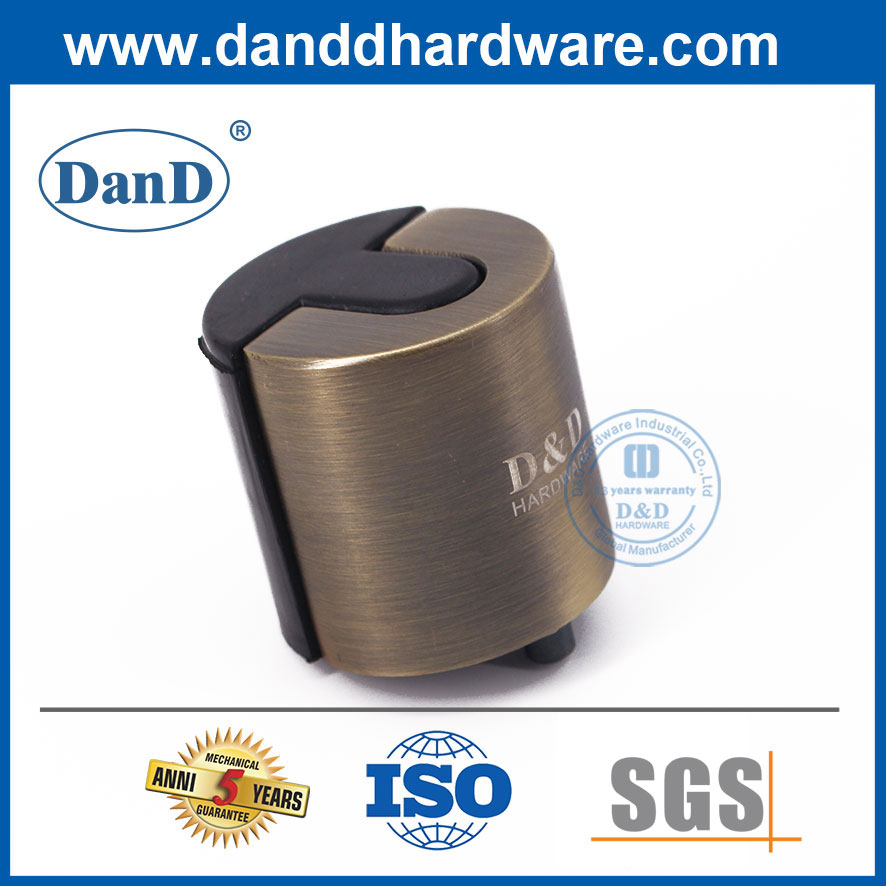 아연 합금/스테인리스 바닥 장착형 골동품 황동 도어 스톱-DDDS012