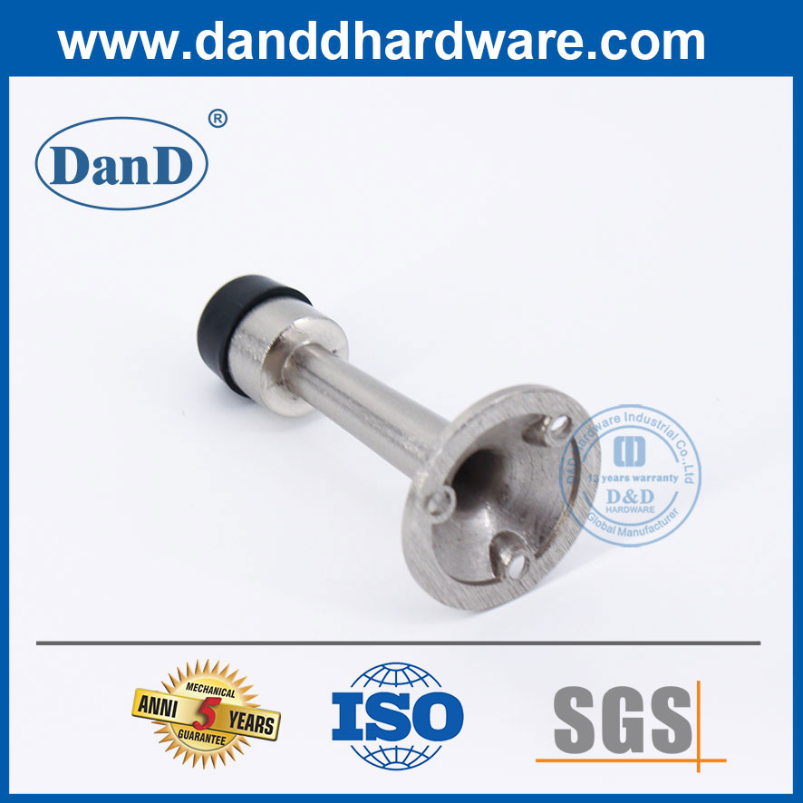 잘 고정된 아연 합금 새틴 크롬 도어 스토퍼 유형 현대 도어 스톱-DDDS019