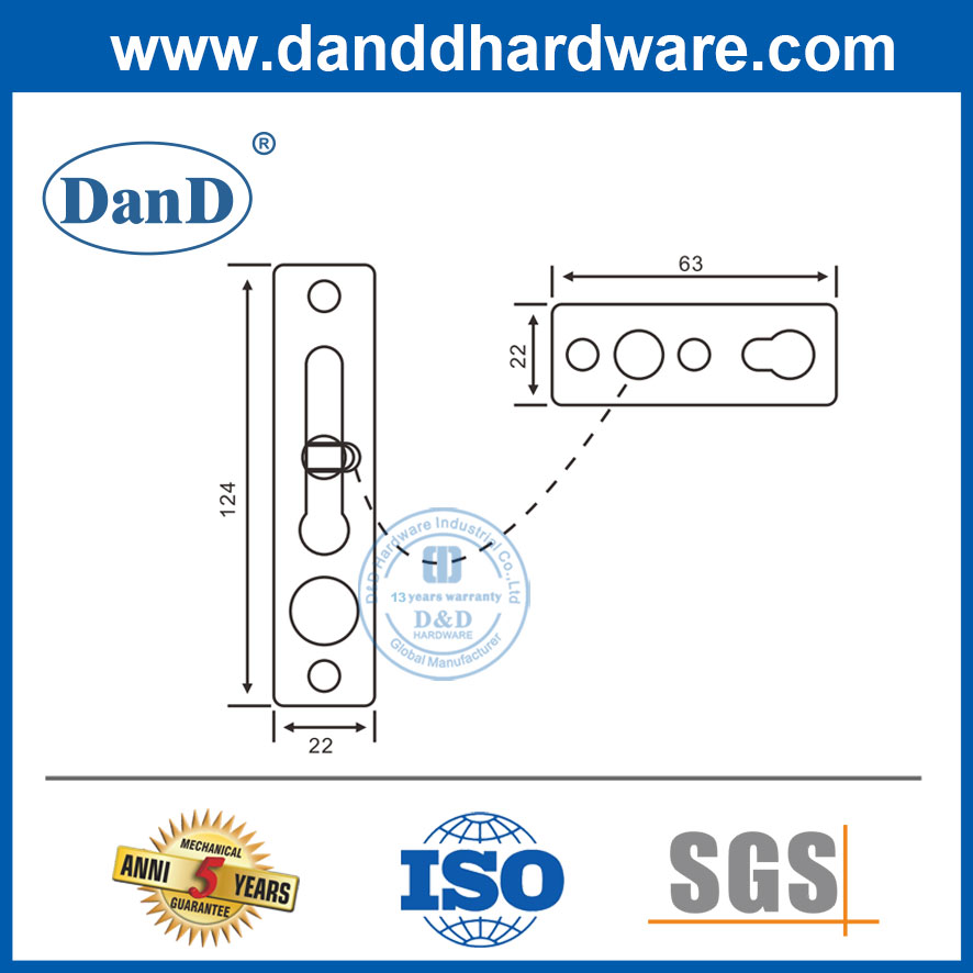 입구 Door-DDG004용 도어 체인 공급업체 새틴 스테인레스 스틸 체인 도어 잠금 장치