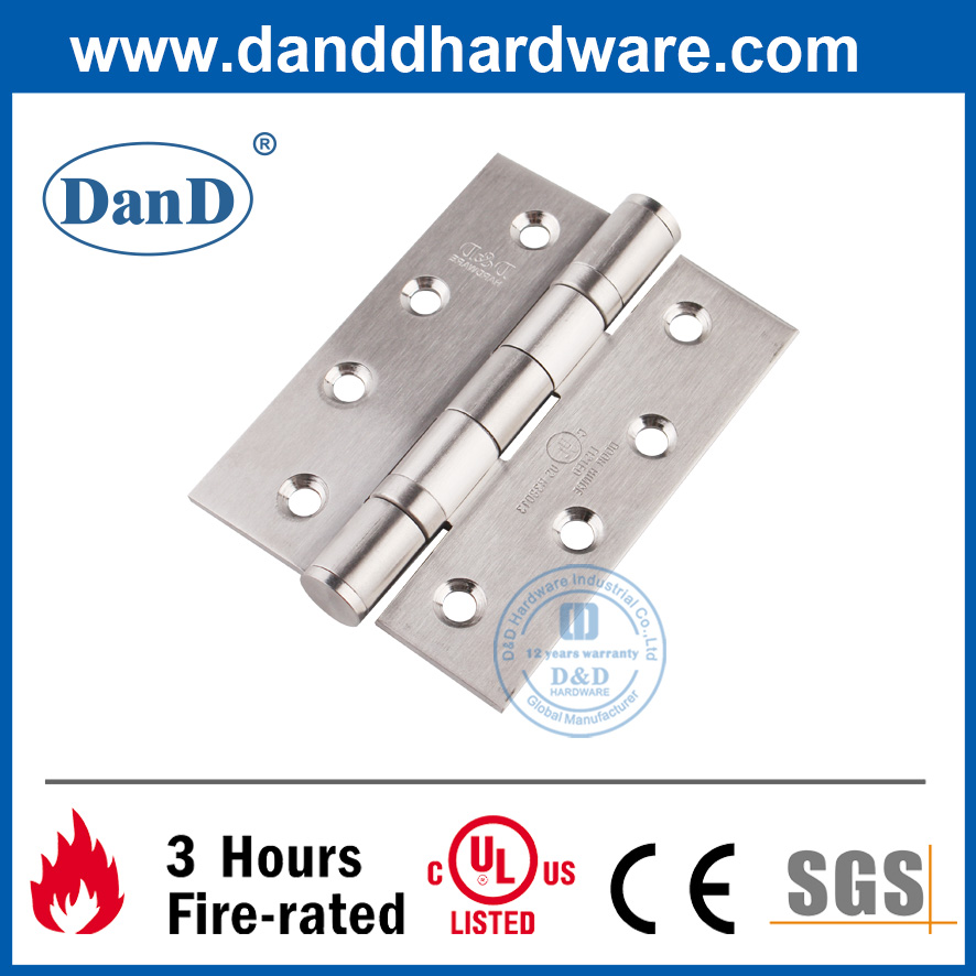 UL 등록-DDSS001-FR-4X3X3을 갖춘 스테인레스 스틸 304 방화 정격 폭풍 정문 경첩